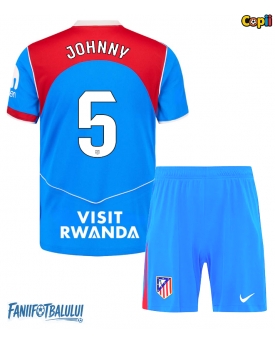 Atletico Madrid Johnny Cardoso #5 Echipament de Fotbal Replică 2025-26 Copii Treilea (+ Șorturi)